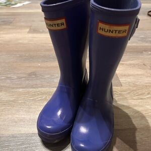 Hunter Tall Blue Rain Boots - Size 2 size A1